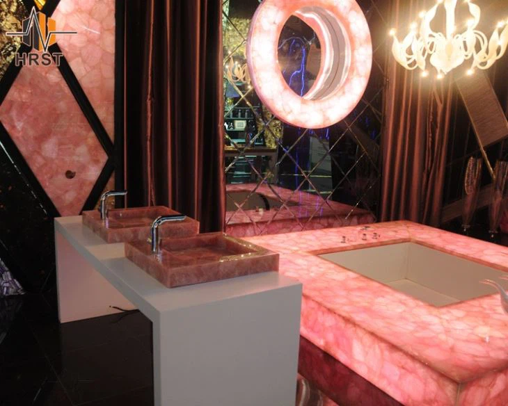 Pink Agate Vanity Top Pink Agate Vanity Top