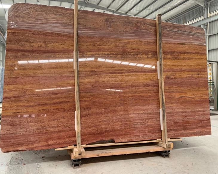 Iran Rose River Travertine Slabs