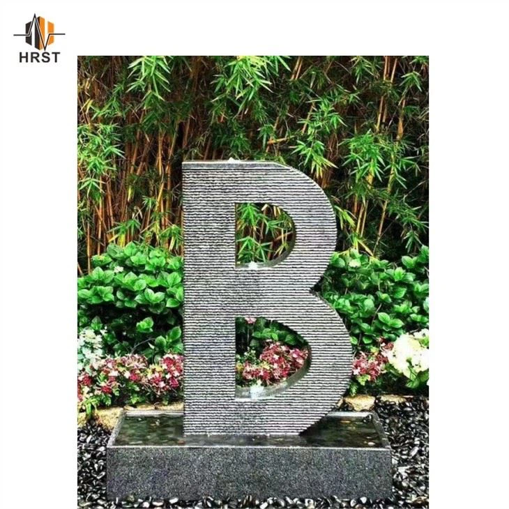 Letters Stone Water Feature Letters Stone Water Feature