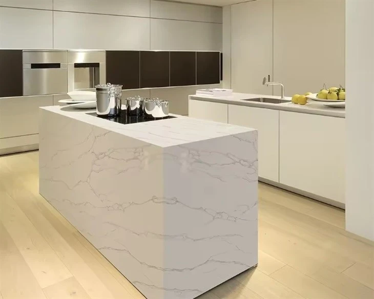 Chinese Polish Clear White Quartz Artifical Countertop Chinese Polish Clear White Quartz Artifical Countertop