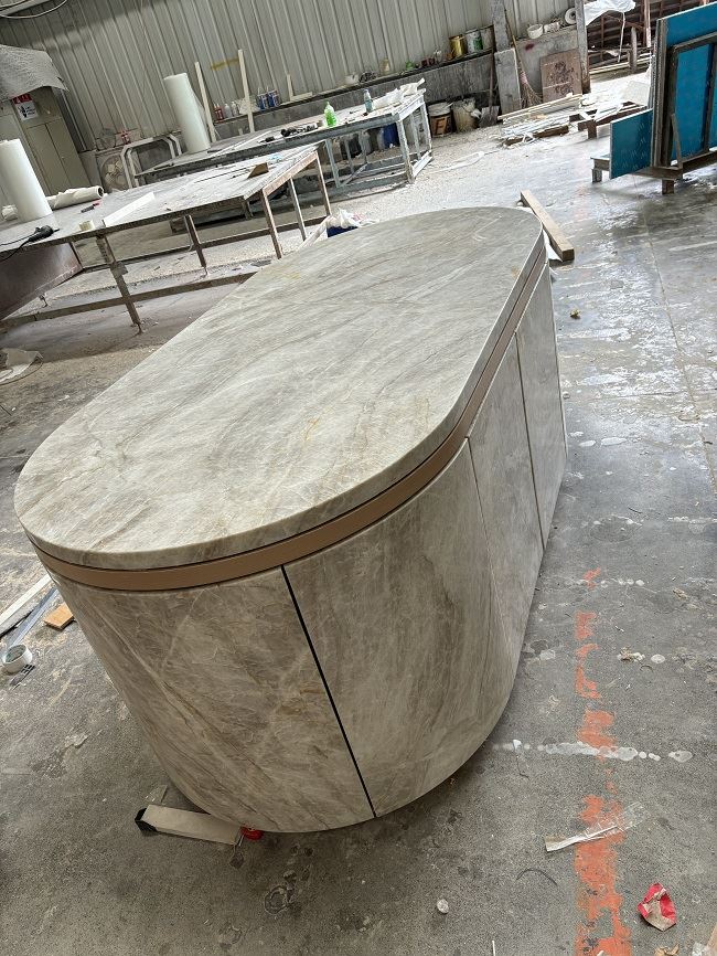 Taj Mahal Quartzite For Bar Counter Deisgn